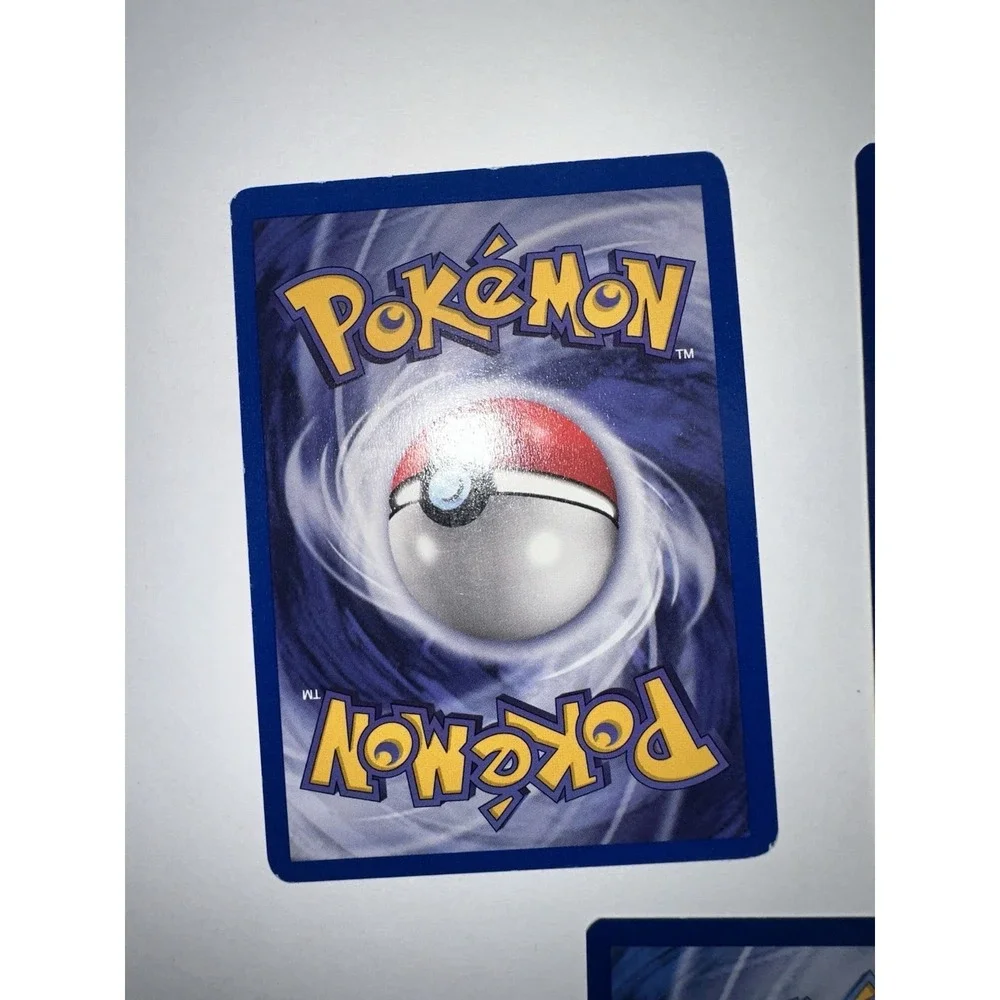3 miscut / misprint pokemon cards ryme, super potion,‎ lampent, lp-dmg